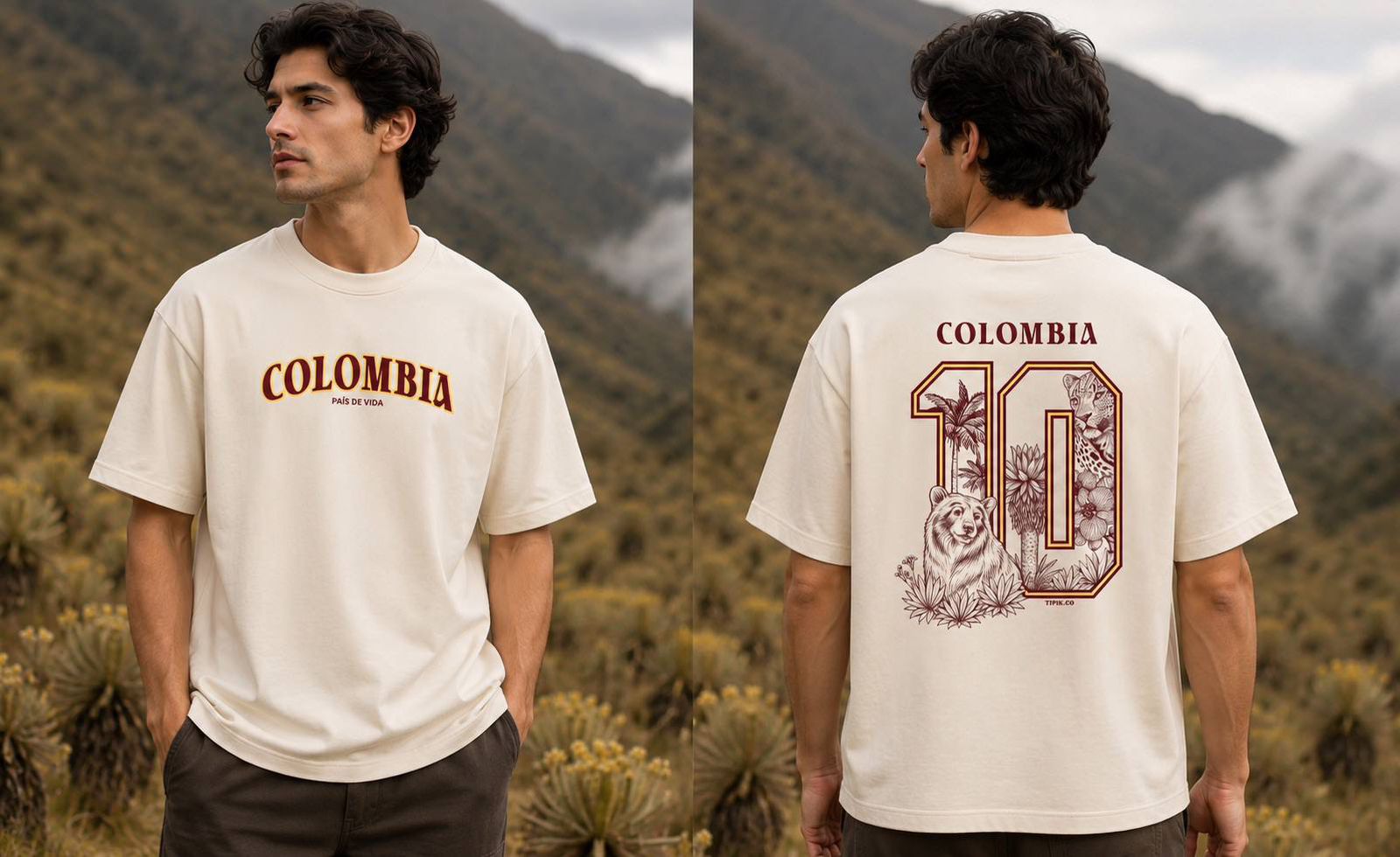Camiseta Colombia 10 País de Vida