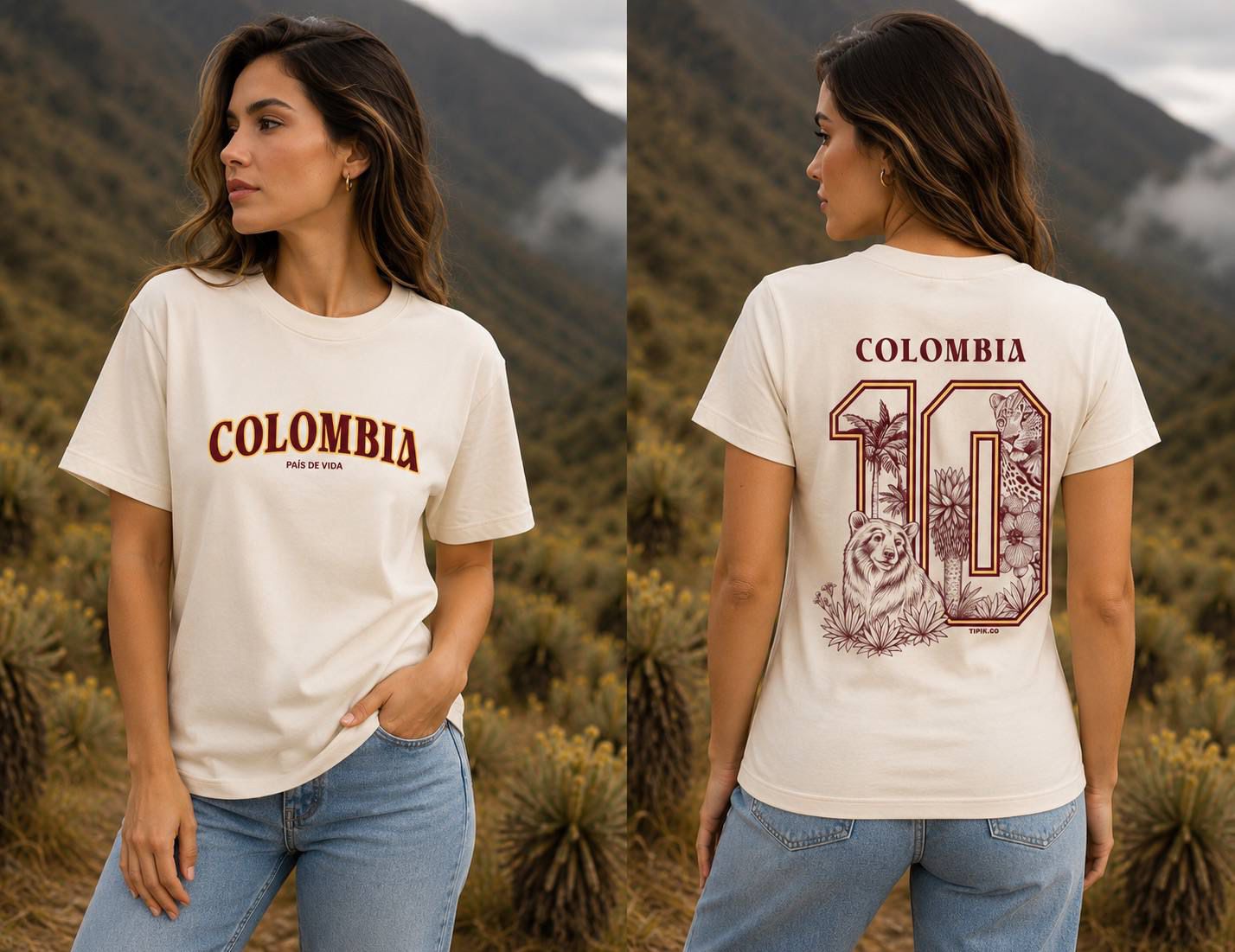 Camiseta Colombia 10 País de Vida